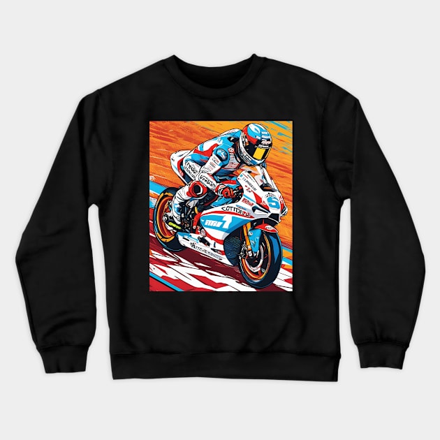 Motorcycle Club Crewneck Sweatshirt by animegirlnft